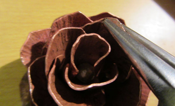 как сделать розу из металла своими руками