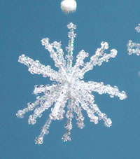 снежинка из кристаллов