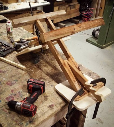 процесс изготовление коленного стула своими руками