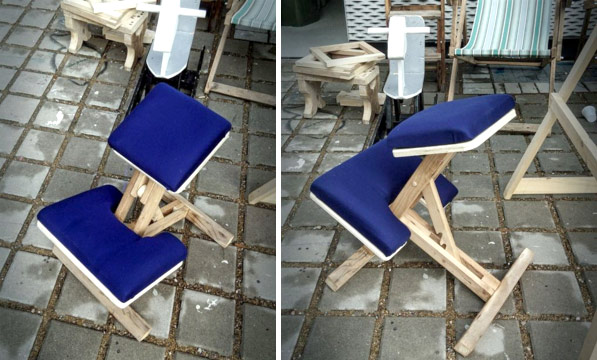 самодельный ортопедический коленный стул