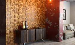 Оформление стен — ДСП и деревянная облицовка или 3D-панели