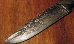 Как сделать нож из дамасской стали