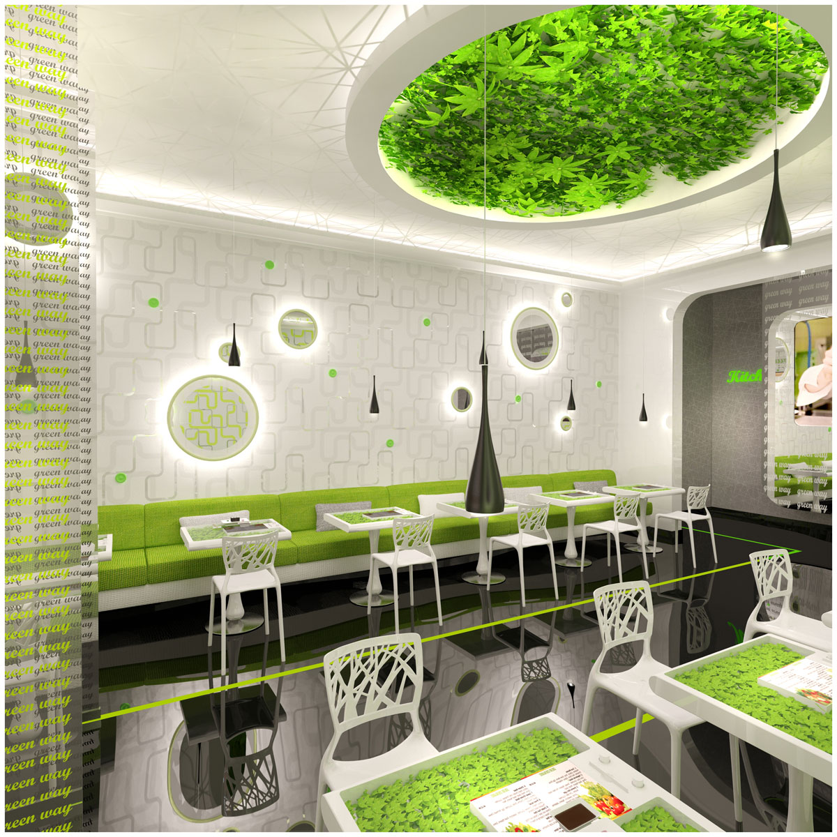 Кафе зеленая зона. Интерьер вегетарианского кафе. Интерьер кафе. Вегетарианский стиль в интерьере. Интерьер ресторана зеленый.