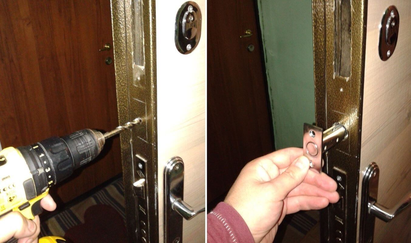 замена личинки замка входной двери в квартире