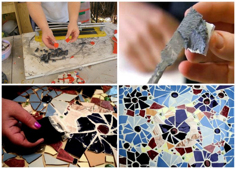 как сделать мозаику из плитки