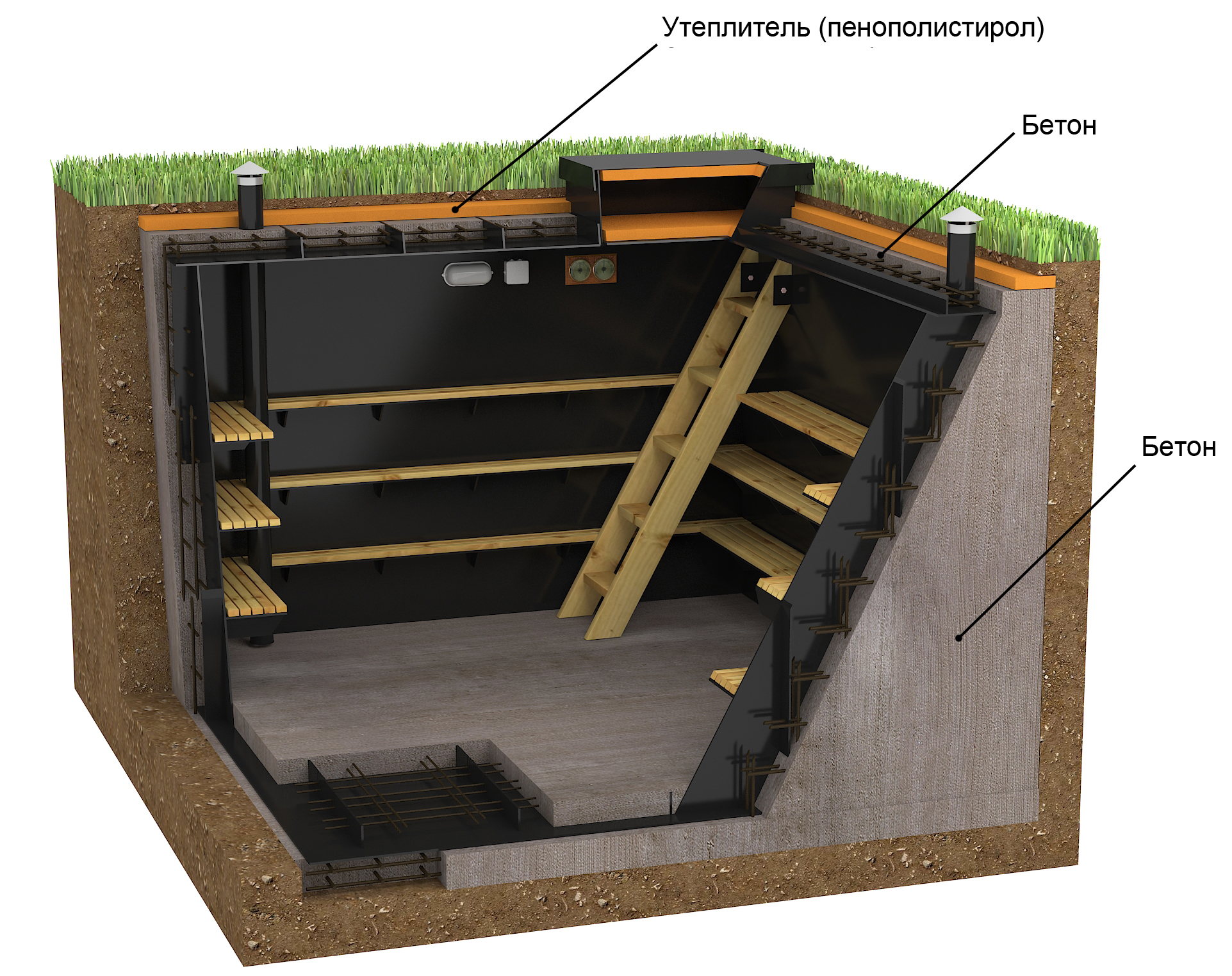 Как построить подвал в частном доме?