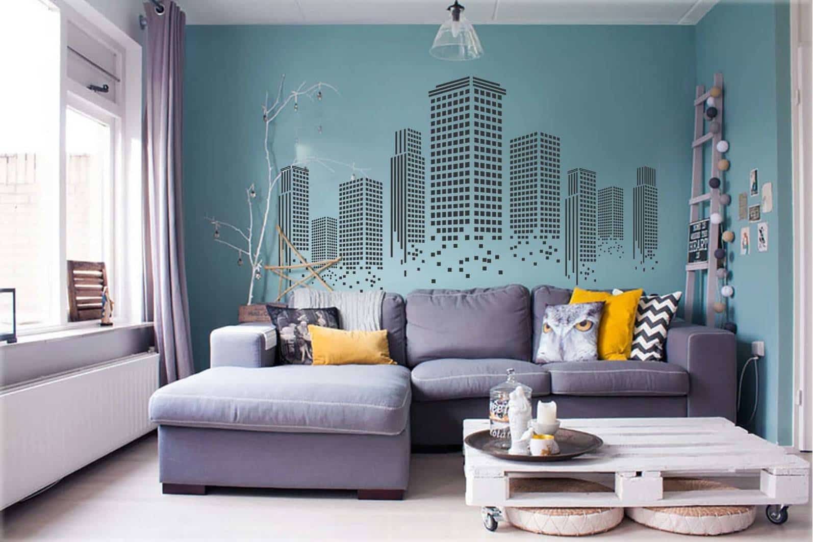 Окрашивание стен в квартире дизайн фото
