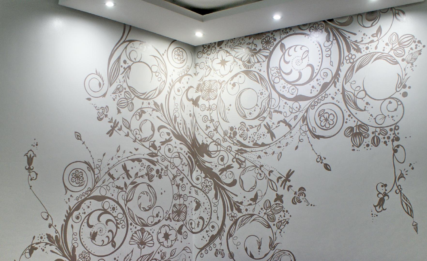 Изготовление трафарета для росписи и декора стен: больших размеров, цветы, рисунки
